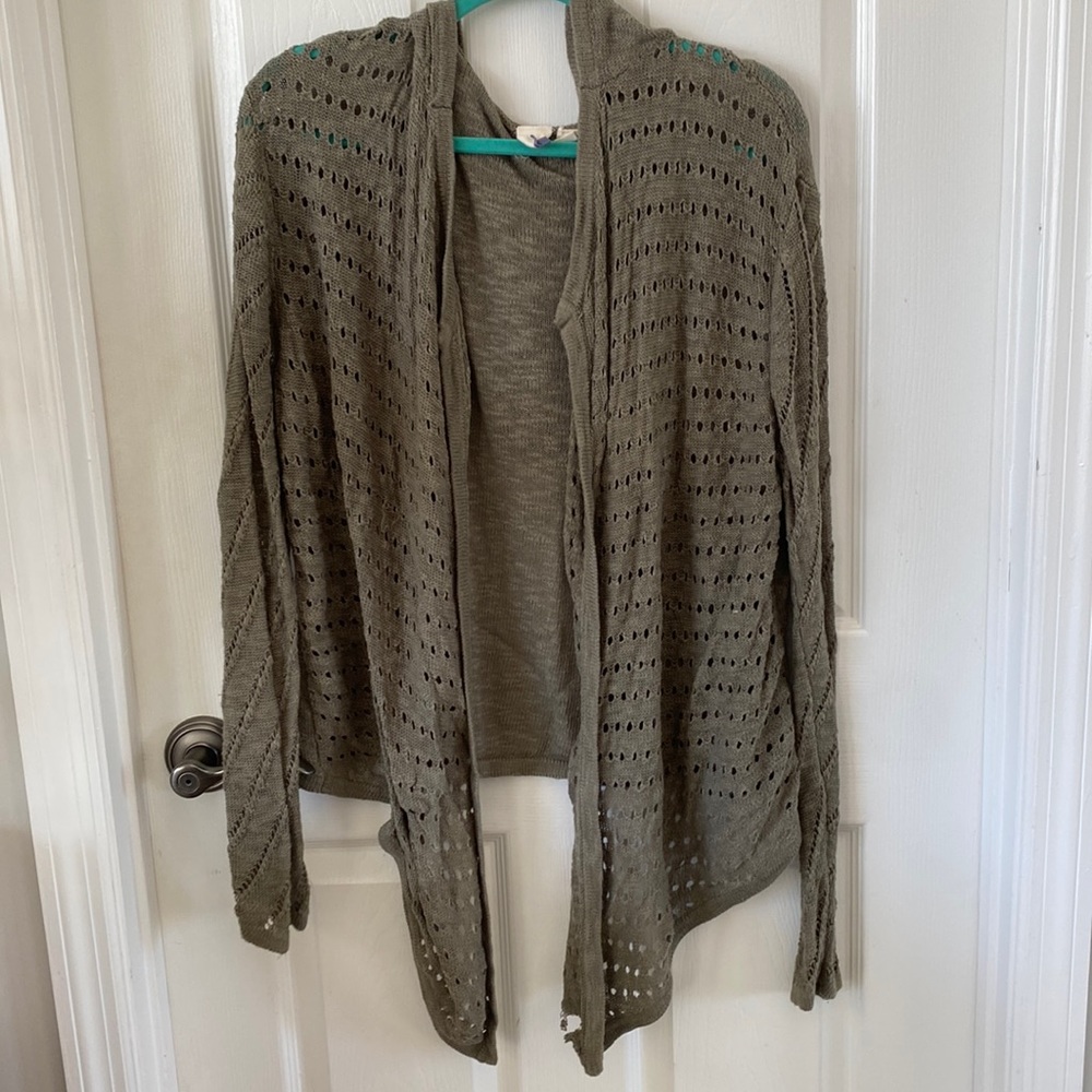 Neutral Green Cardigan